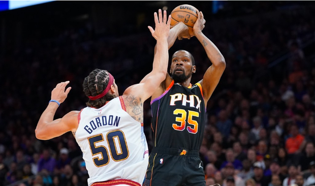  太阳加时险胜掘金，杜兰特砍下35分12助攻  